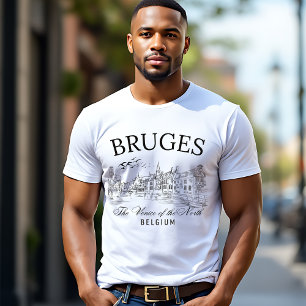 Retro Bruges Belgium – Classic European Cities T-Shirt