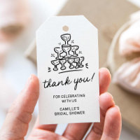 Retro Brunch and Bubbly Thank you Tags