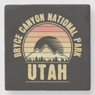 Retro Bryce Canyon National Park Utah Stone Coaster