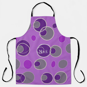 Retro Bubble Pattern Apron