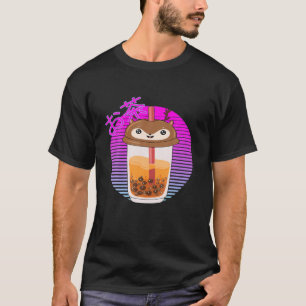 Retro Bubble Tea Kawaii Cute Japanese Tea Lover De T-Shirt