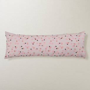 Retro Bubblegum Confetti Mid-Century Dots   Body Pillow