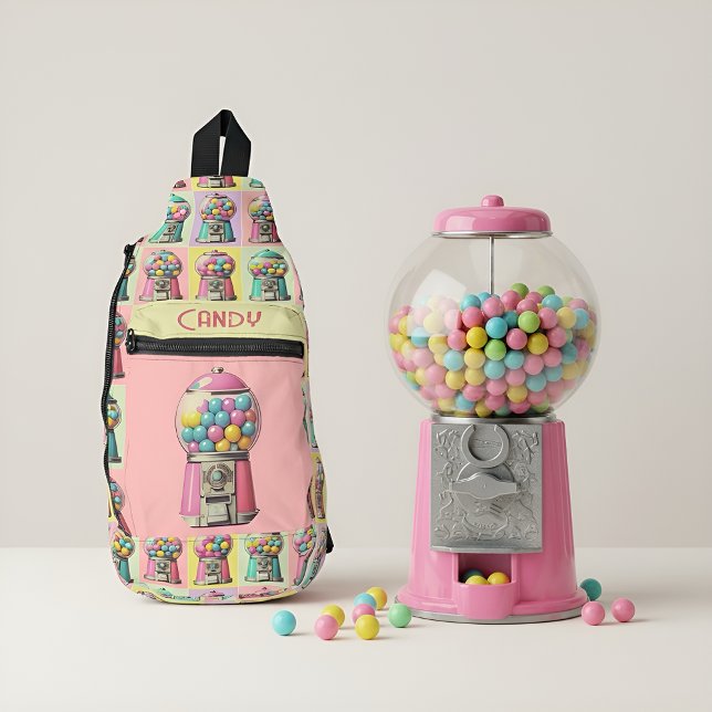 Retro Bubblegum Machines Sling Bag (Creator Uploaded)