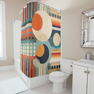 Retro Bubbles Circles and Stripes 338