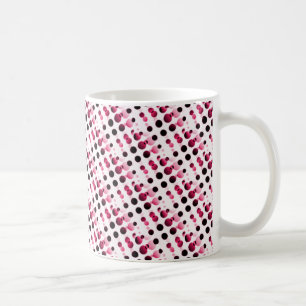 Retro Bubbles Mug, Pink Coffee Mug