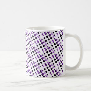 Retro Bubbles Mug, Purple Coffee Mug