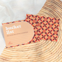 Retro Bucket List Ideas Cards