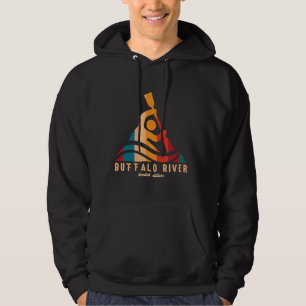 Retro Buffalo River Kayaking Hoodie