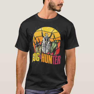 Retro Bug Hunter Beetle Entomology Biologist Bug T-Shirt
