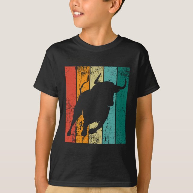 Retro Bull  T-Shirt (Front)