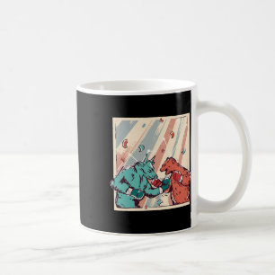 Retro Bull Vs Bear Boxing Enthusiasts  Coffee Mug