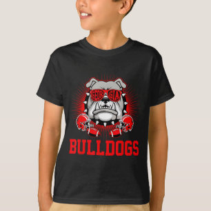 Retro Bulldogs Tees Cute Bulldogs Men Women Boy Ki