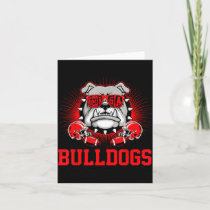 Retro Bulldogs Tees Cute Bulldogs Men Women Boy Ki Card