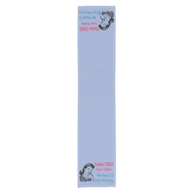 Retro Bunco Low Table #3 Short Table Runner (Front)