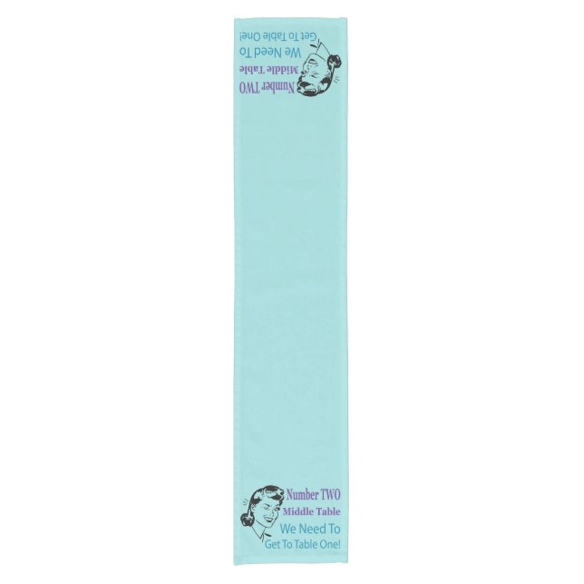 Retro Bunco Middle Table #2 Short Table Runner (Front)