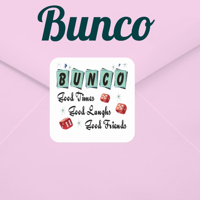 Retro Bunco Party Envelope Seal (Creator Uploaded)