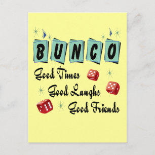 Retro Bunco Postcard