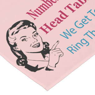 Retro Bunco Table #1 We Get To Ring The Bell Short Table Runner