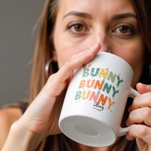 Retro Bunny: Bunny Bunny Bliss Coffee Mug
