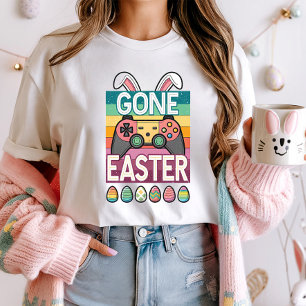 Retro Bunny Easter Gamer Controller  T-Shirt