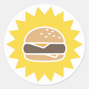 Retro Burger   Stickers