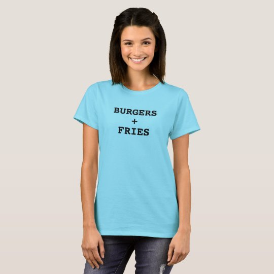 Retro Burgers + Fries T-Shirt. T-Shirt