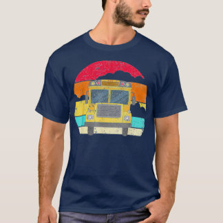 Retro Bus Driver And Busman School Bus Vintage T-Shirt