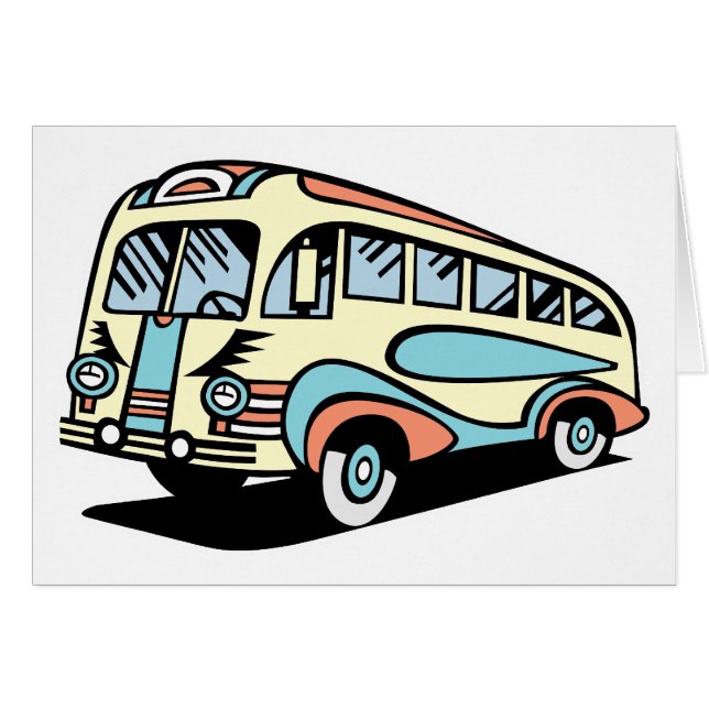 retro bus motor coach (Front Horizontal)