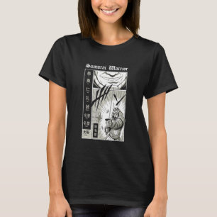 Retro Bushido Samurai Warrior with Katana sword T-Shirt