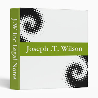 Retro Business Binder green