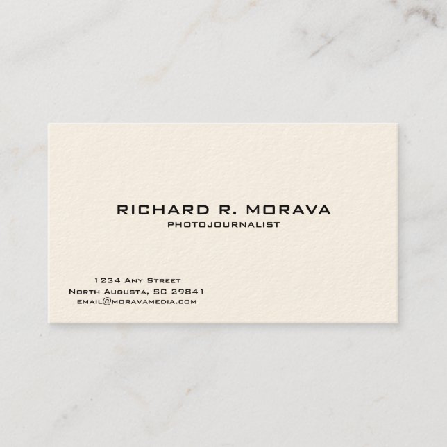 Retro Business Card (Front)