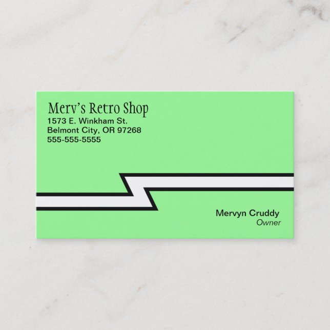 Retro Business Card (Front)