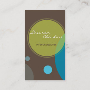 RETRO BUSINESS CARD :: large dots 1P