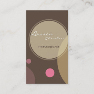 RETRO BUSINESS CARD :: large dots 2P