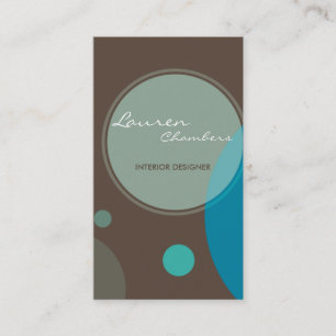 RETRO BUSINESS CARD :: large dots 5P