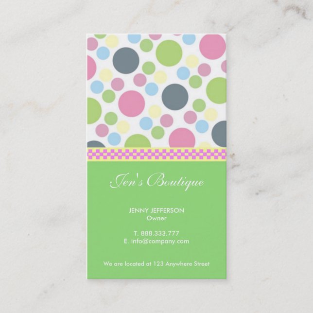 Retro Business Cards (Front)