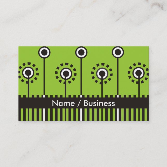 Retro Business Cards. Business Card (Front)