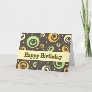 Retro Business De Groupe Carte Anniversaire