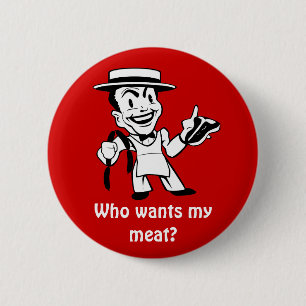 Retro Butcher 2 Inch Round Button