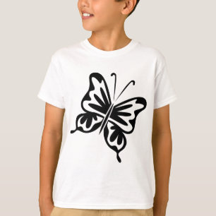 Retro Butterfly - Black T-Shirt