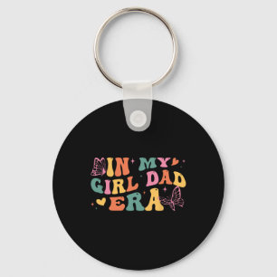 Retro Butterfly Gift For Dad And Daughter In My Gi Keychain