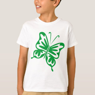 Retro Butterfly - Grass Green T-Shirt