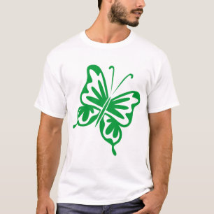 Retro Butterfly - Grass Green T-Shirt