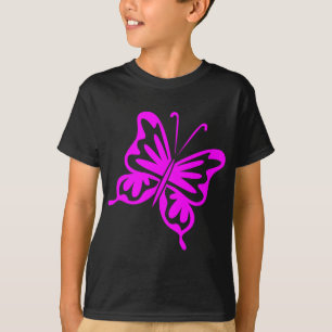 Retro Butterfly - Magenta T-Shirt