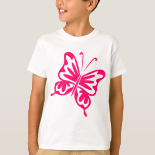 Retro Butterfly - Neon Red T-Shirt