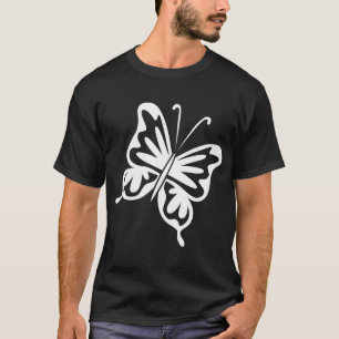 Retro Butterfly - White T-Shirt