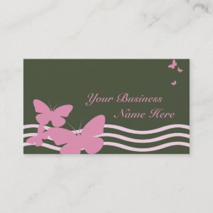 retro butterspies business card