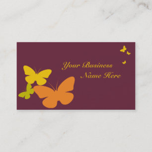 retro butterspies business card