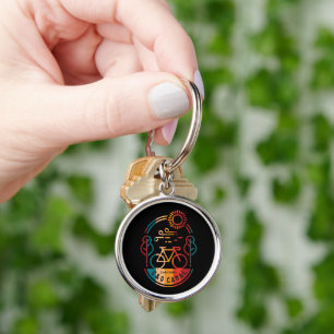 Retro C and O Canal Bike Trail. Keychain