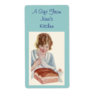 Rétro cadeau de cadeaux de cuisine d'étiquette